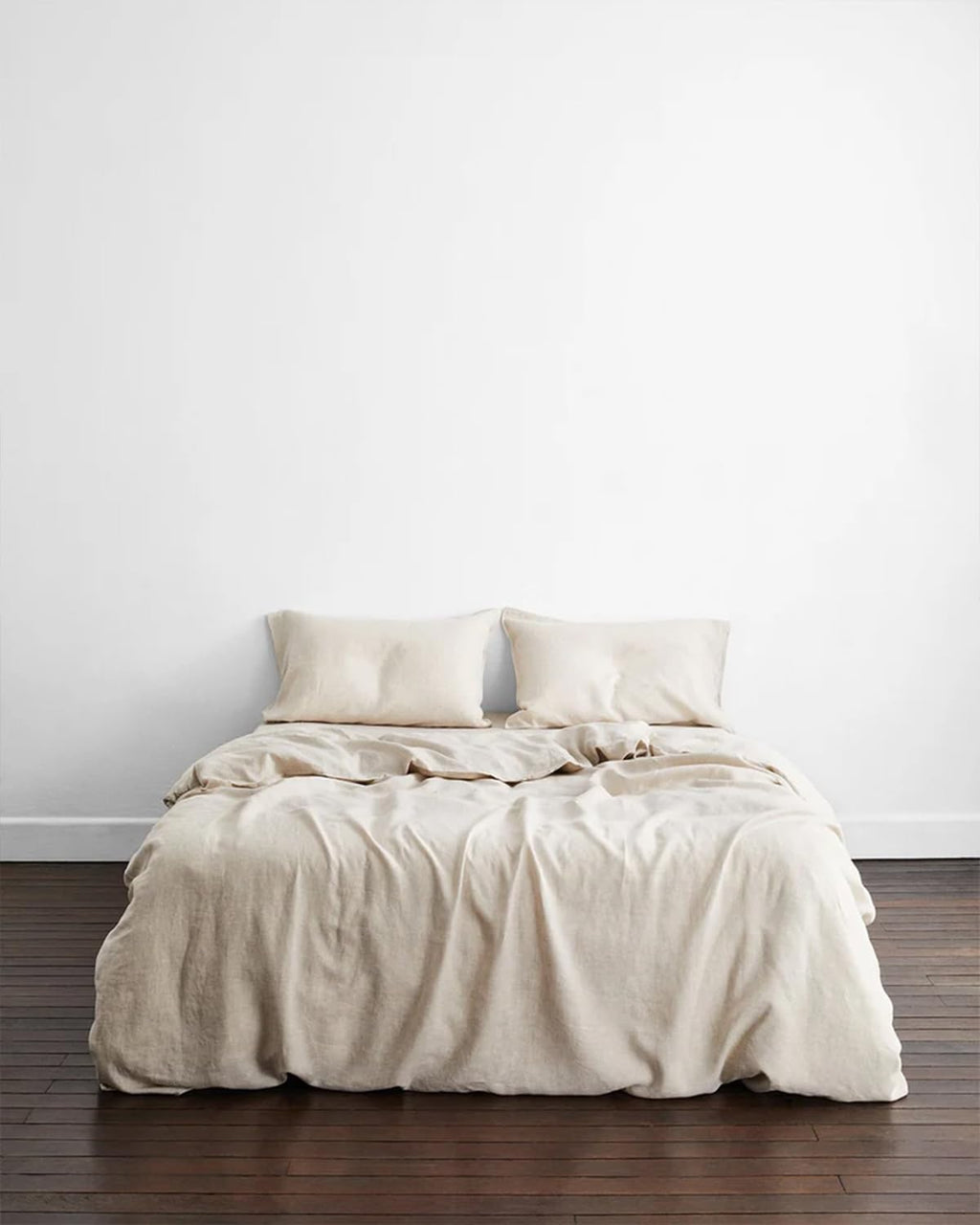 Oatmeal French Linen Pillowcases 20"x30" Set of 2