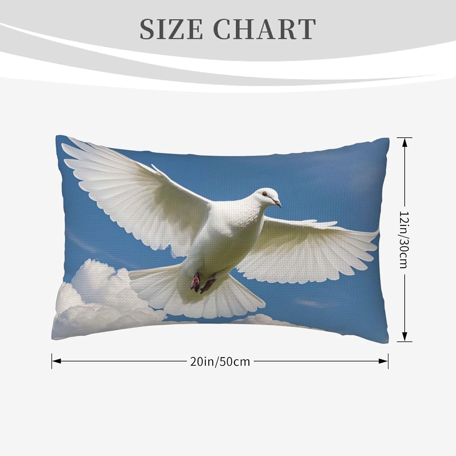 Dove Sky Washed Linen Pillow Covers 12x20 Set of 2