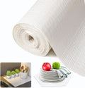 White Non Adhesive Waterproof Shelf Drawer Liner 12in x 10FT