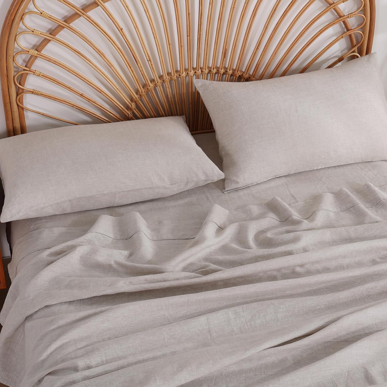 French Linen Pillow Covers Set of 2 Envelope Closure