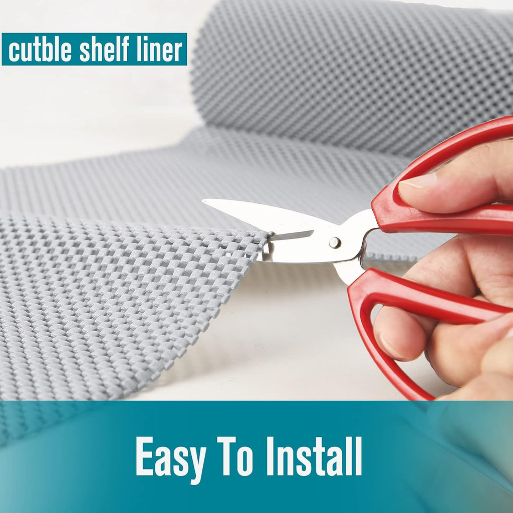 Light Gray Non Slip Shelf Drawer Liner