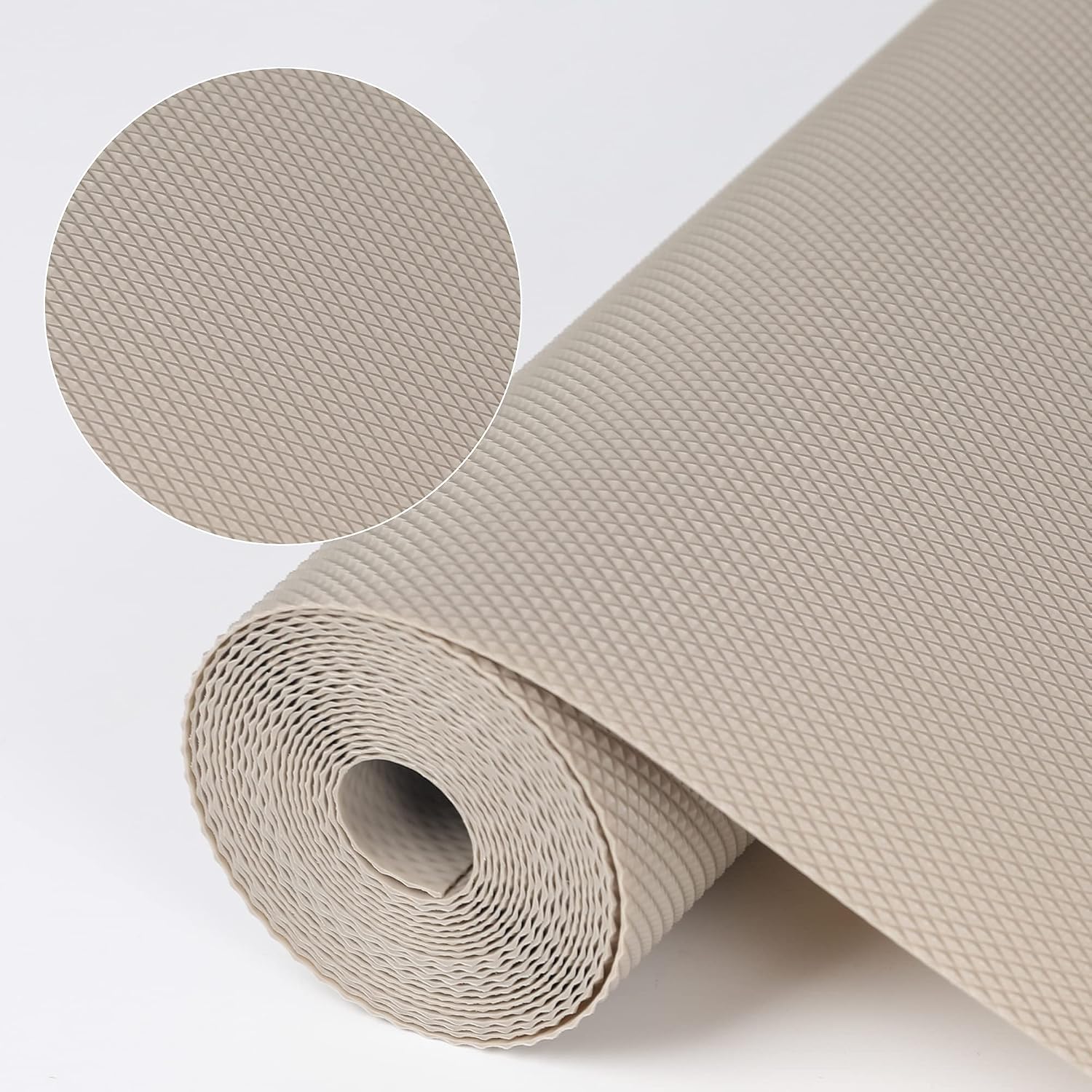 Khaki Non-Adhesive Waterproof Shelf Drawer Fridge Liner