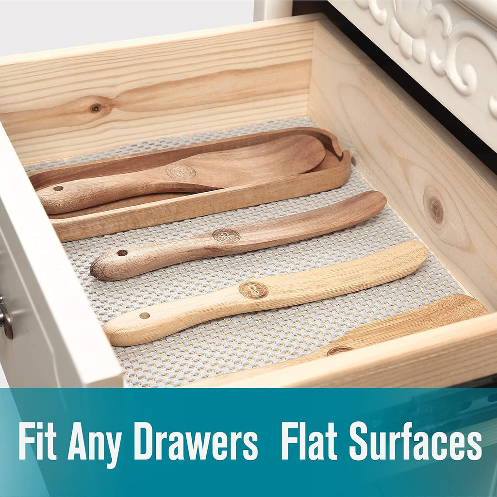 Light Gray Non Slip Shelf Drawer Liner