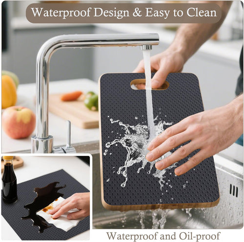 Black Non Slip Waterproof Oil-Proof Shelf Drawer Liner 10in x 20FT