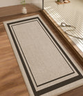Light Beige Thin Non Slip Bath Runner Rug 47"x17"
