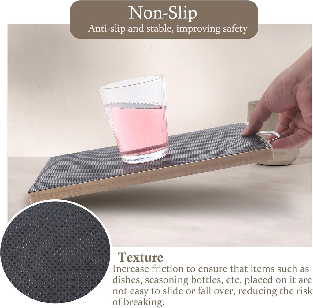 Black Non Slip Waterproof Oil-Proof Shelf Drawer Liner 10in x 20FT