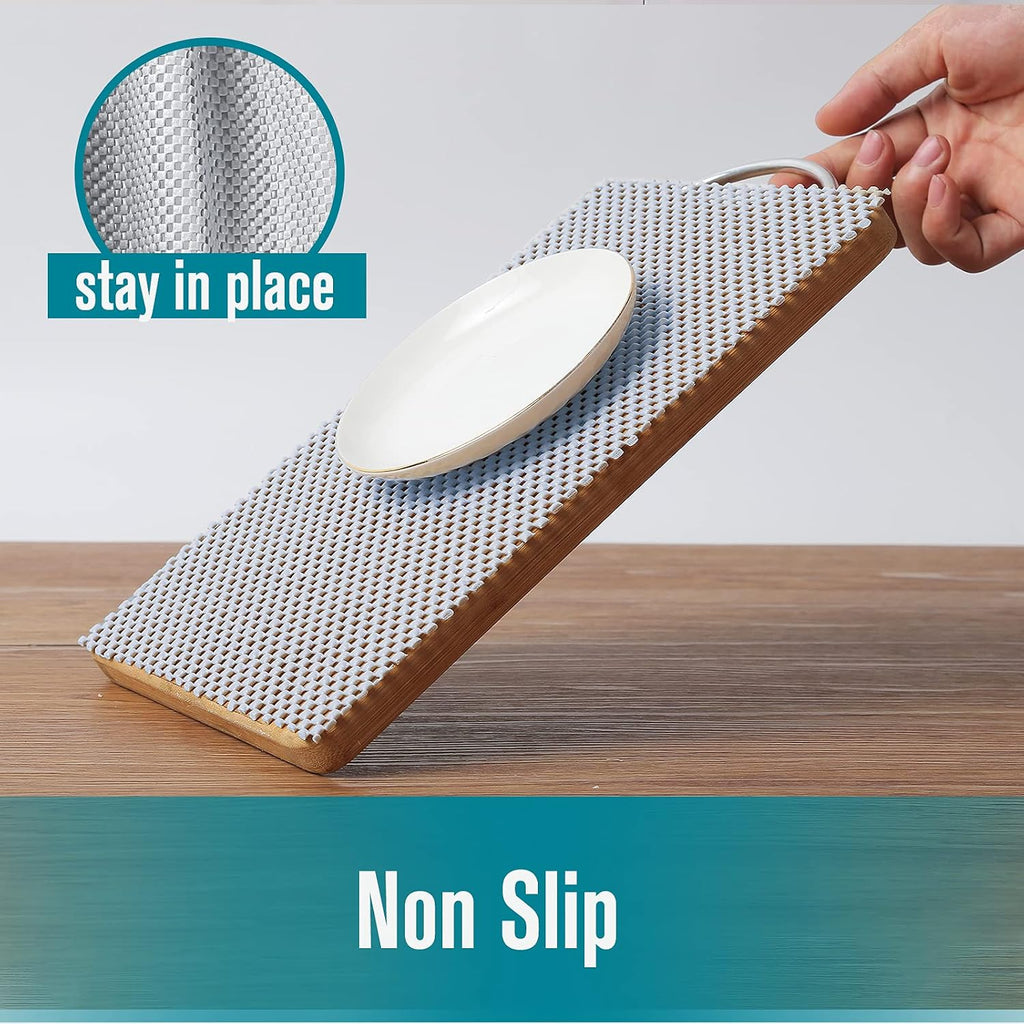Light Gray Non Slip Shelf Drawer Liner